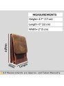 Genuine Buffalo Leather Mobile Wallet Unisex Phone And Card Holder Brown Cover